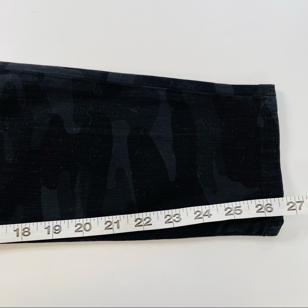 New Social Standard Camo Ankle Jeans Womens‎ 10 Black Gray Stretch Mid Rise - Picture 11 of 12